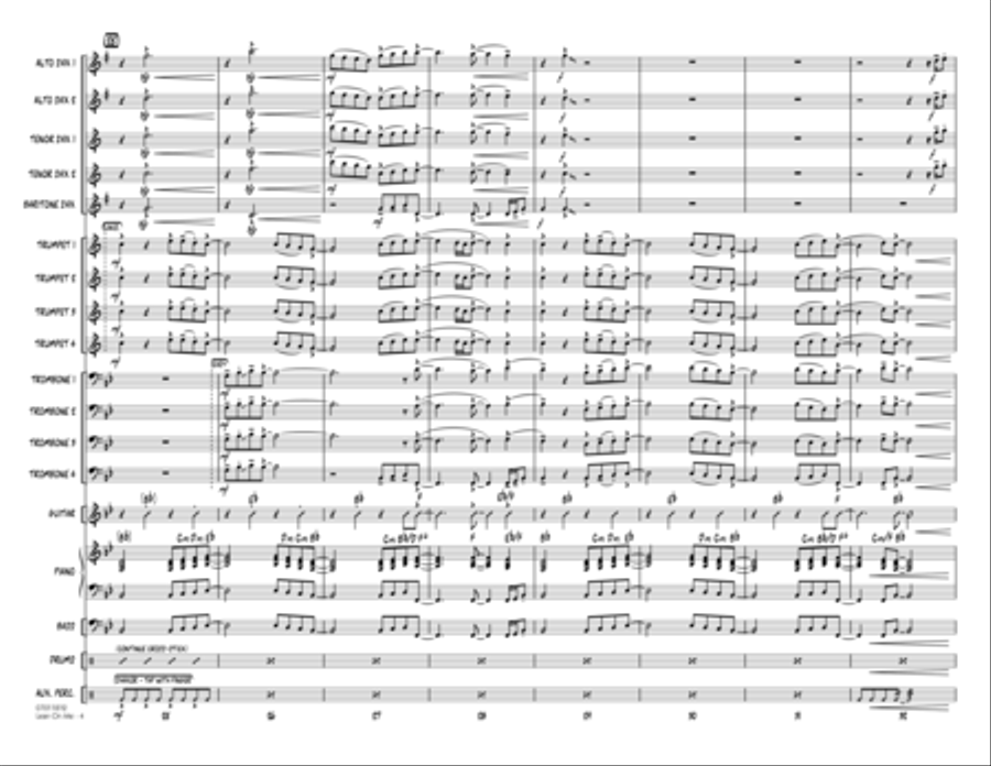 Lean On Me - Full Score Jazz Ensemble scores gallery preview page 4