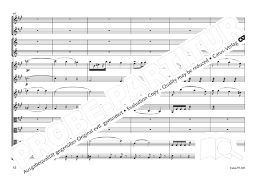 Concertone in D major Horn scores gallery preview page 53