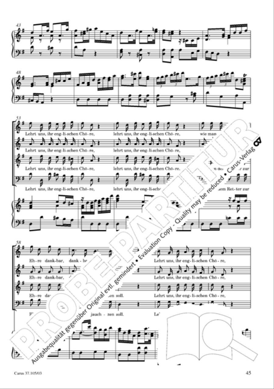Die Freude der Hirten uber die Geburt Jesu 4-Part scores gallery preview page 46