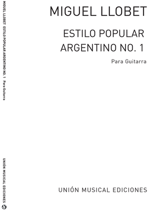 Book cover for Estilo Popular Argentino No.1