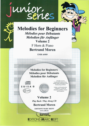 Book cover for Melodies for Beginners Volume 2