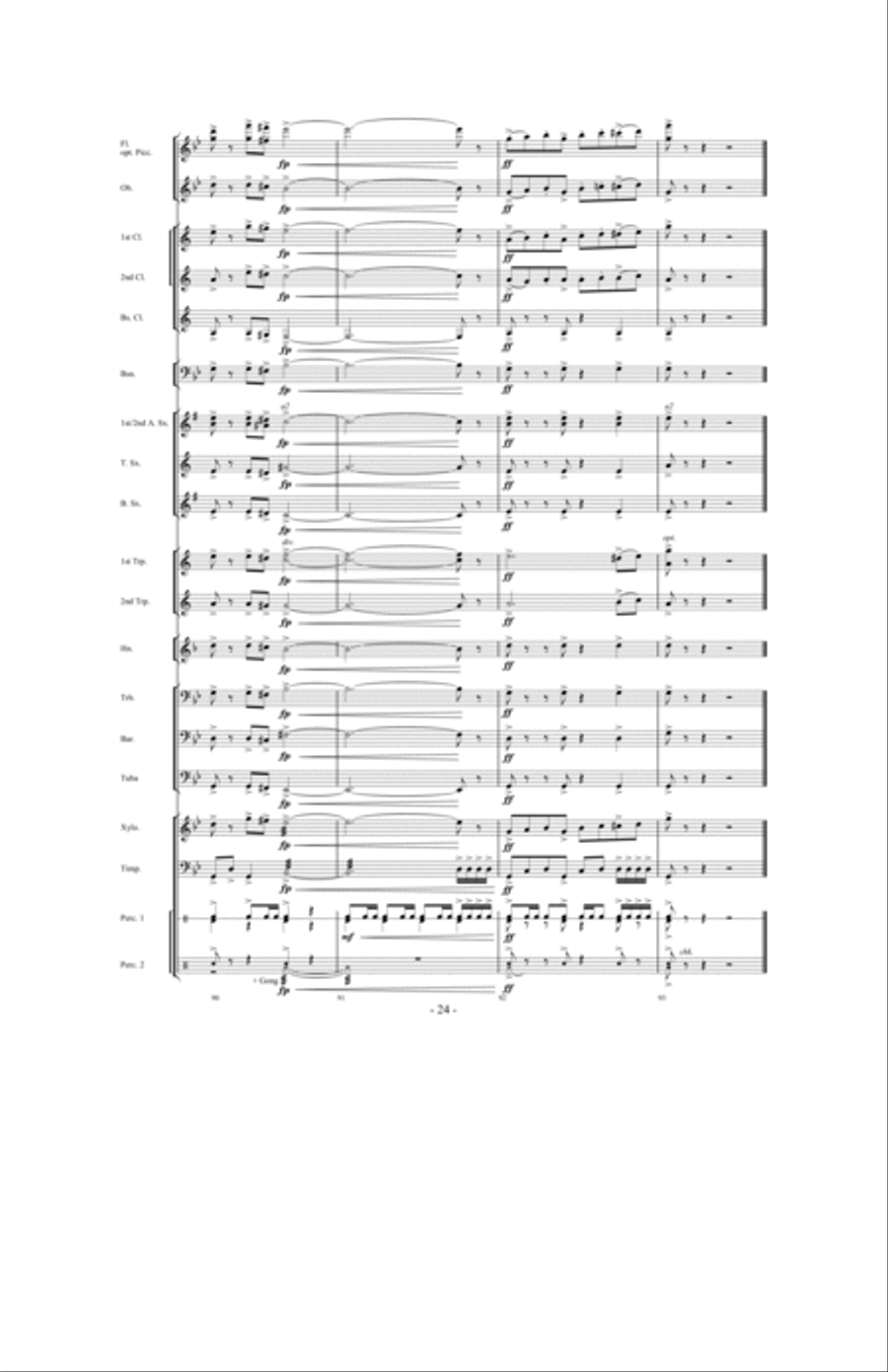Tailspin! Tailspin! Concert Band scores gallery preview page 23