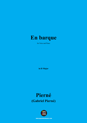 G. Pierné-En barque,in D Major