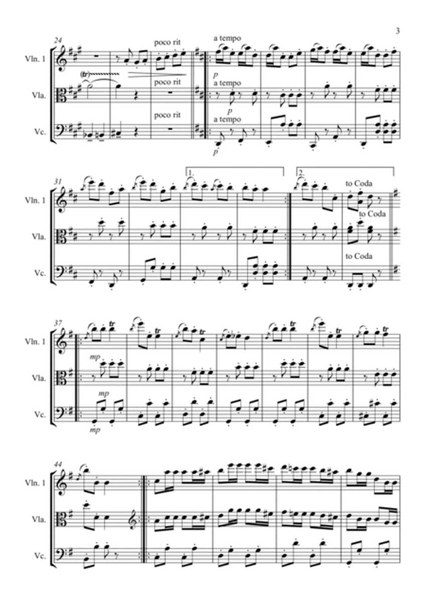 Annen Polka Johann Strauss String Trio Violin Viola Cello image number null
