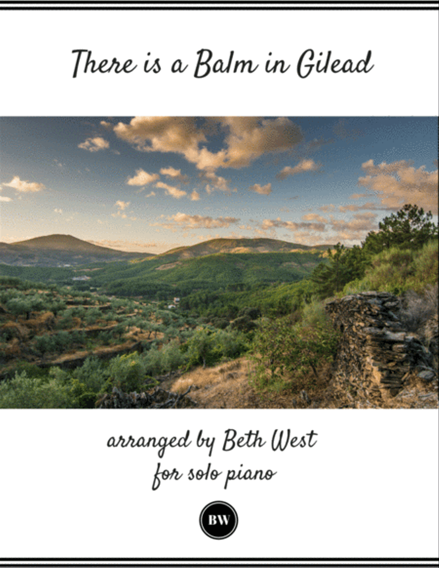 There is a Balm in Gilead Piano Solo scores gallery preview page 1
