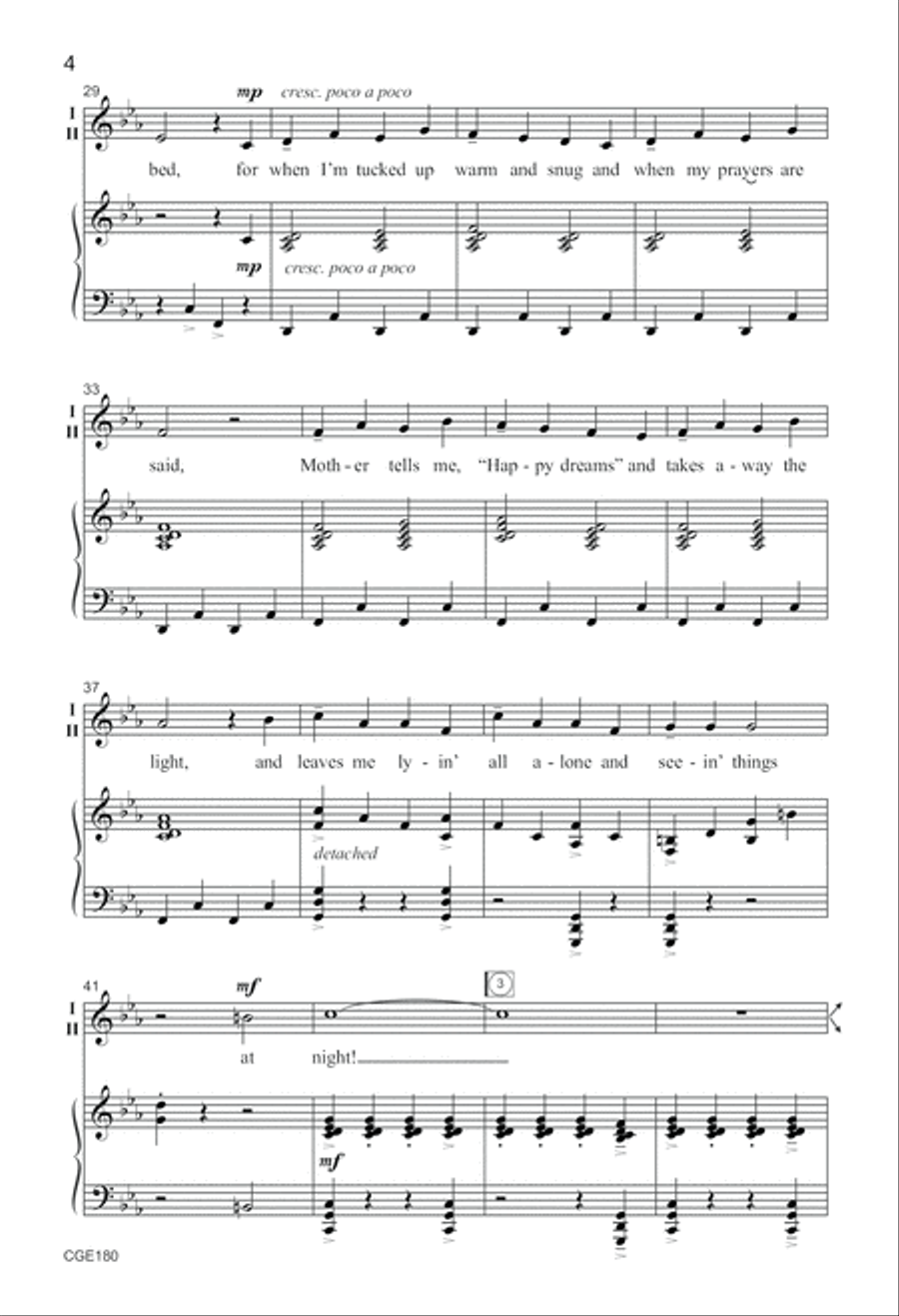 I'm Seein' Things at Night! Choir scores gallery preview page 4