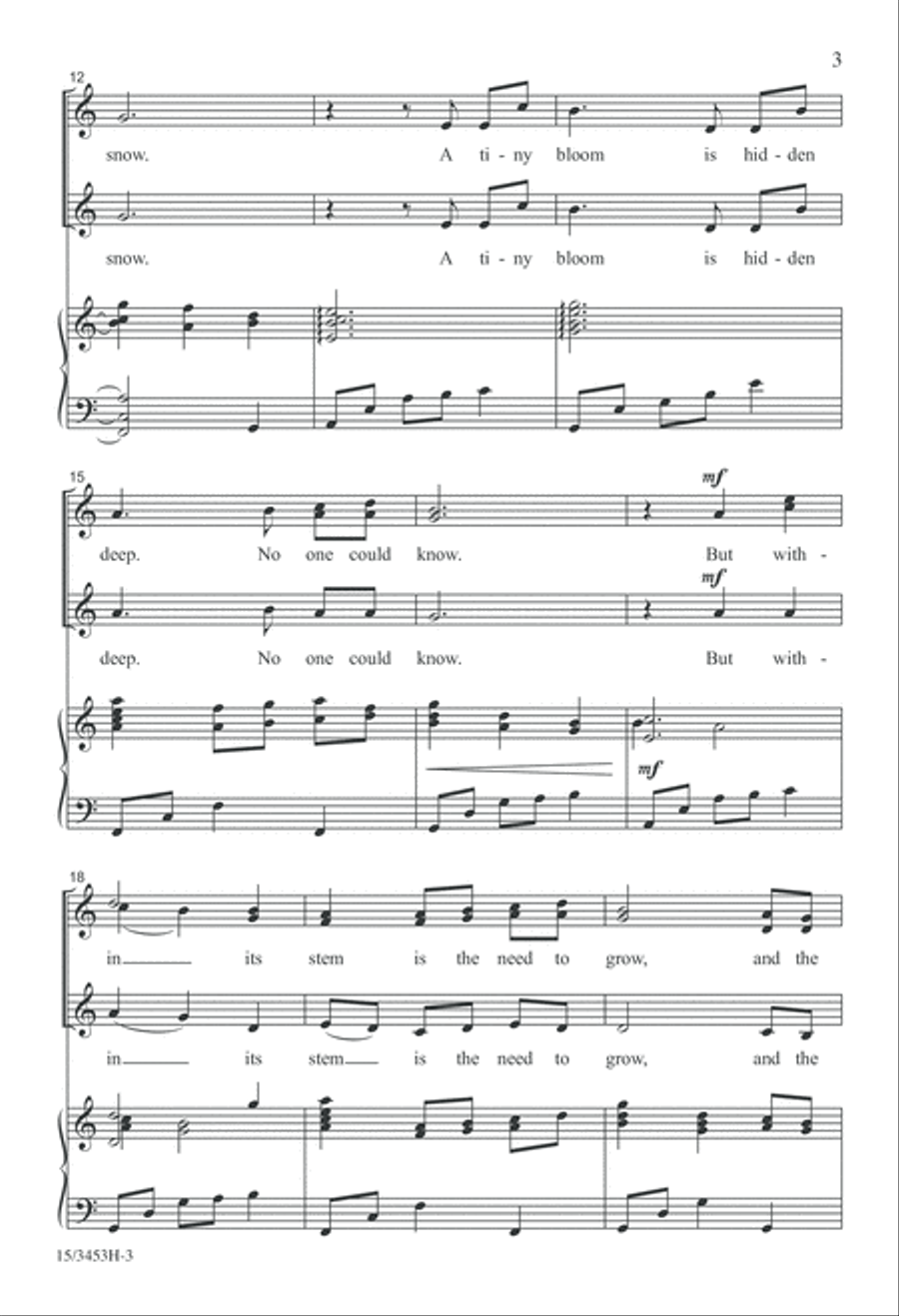 Longing for Spring SSA scores gallery preview page 3