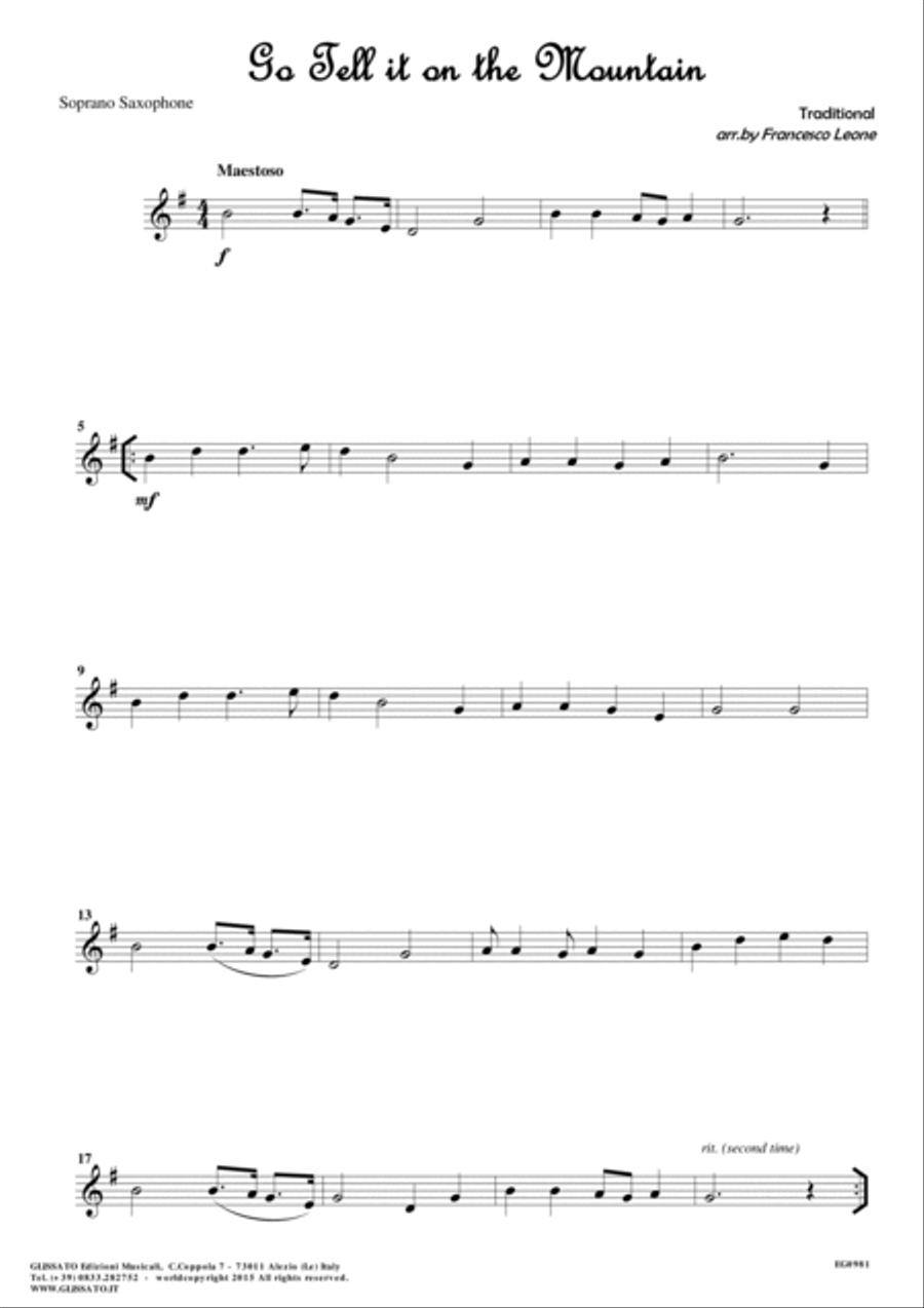 10 Easy Christmas Tunes - Saxophone Quartet satb/aatb (set of parts) Saxophone Quartet scores gallery preview page 3