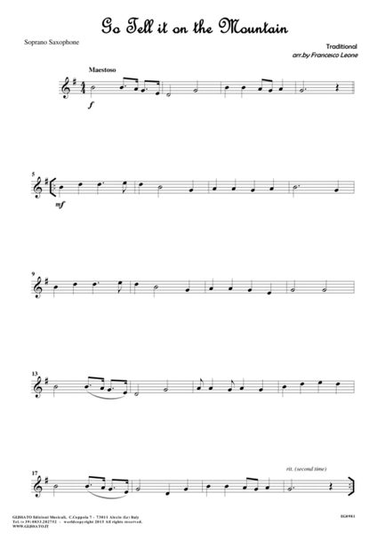 10 Easy Christmas Tunes - Saxophone Quartet satb/aatb (set of parts) image number null