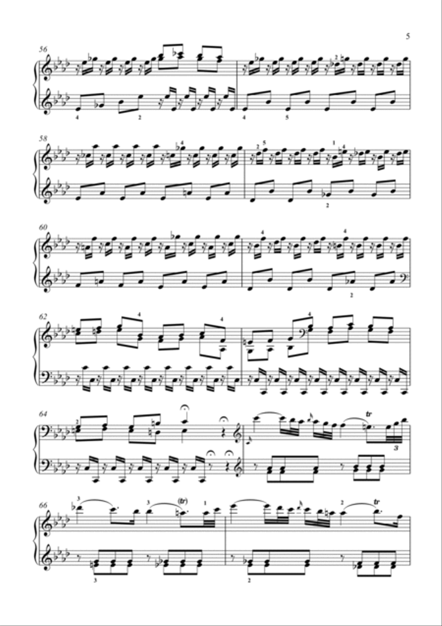 Haydn-Piano Sonata in A♭ major, Hob.XVI.46(Piano solo) Small Ensemble scores gallery preview page 6