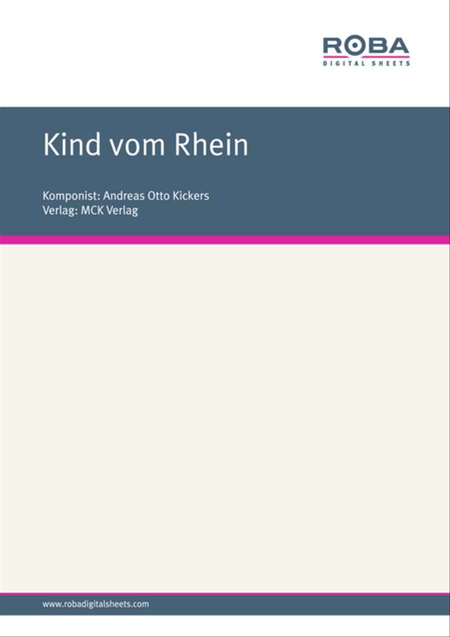 Kind vom Rhein Piano, Vocal, Guitar scores gallery preview page 1
