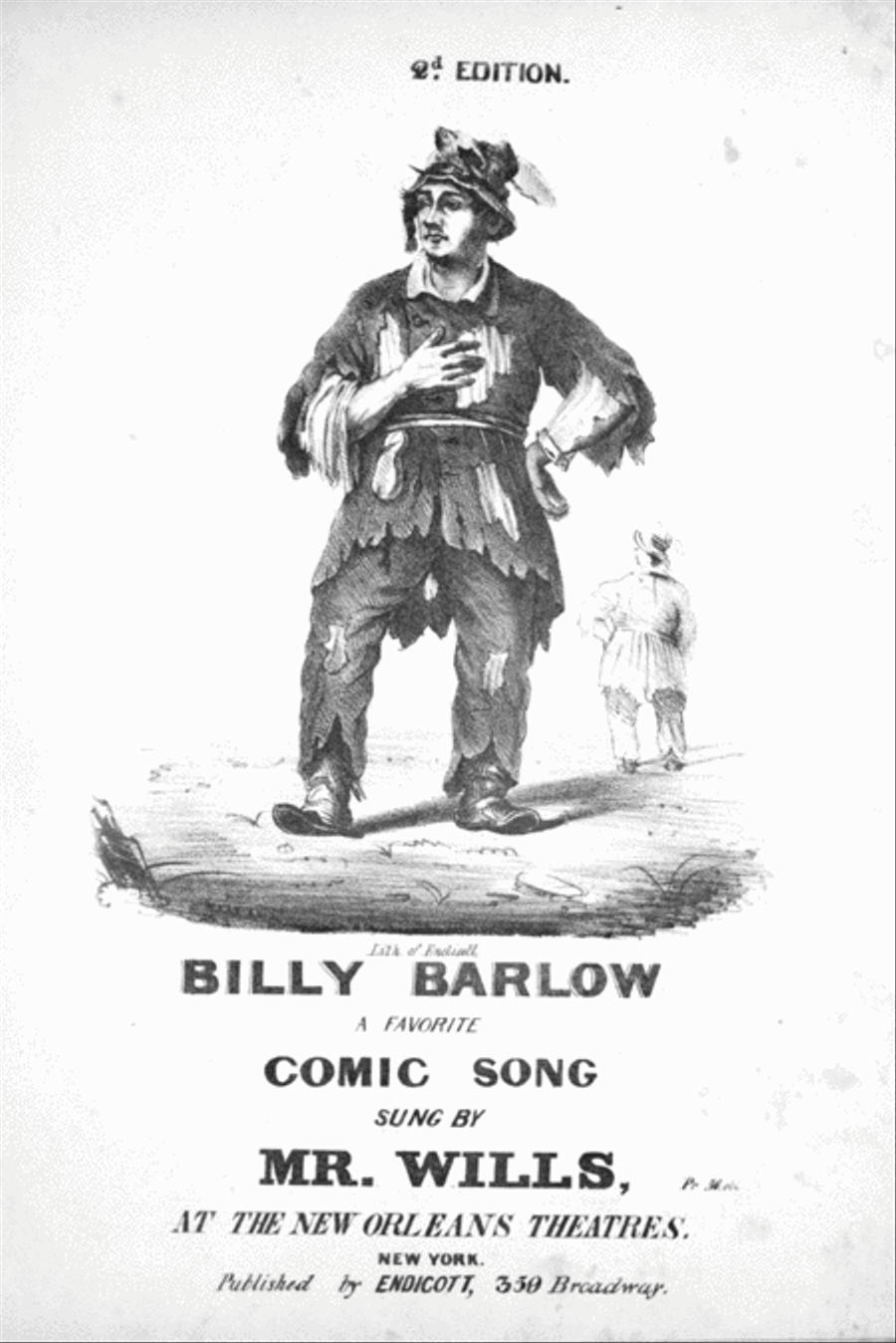 Billy Barlow. A Favorite Comic Song Voice scores gallery preview page 1