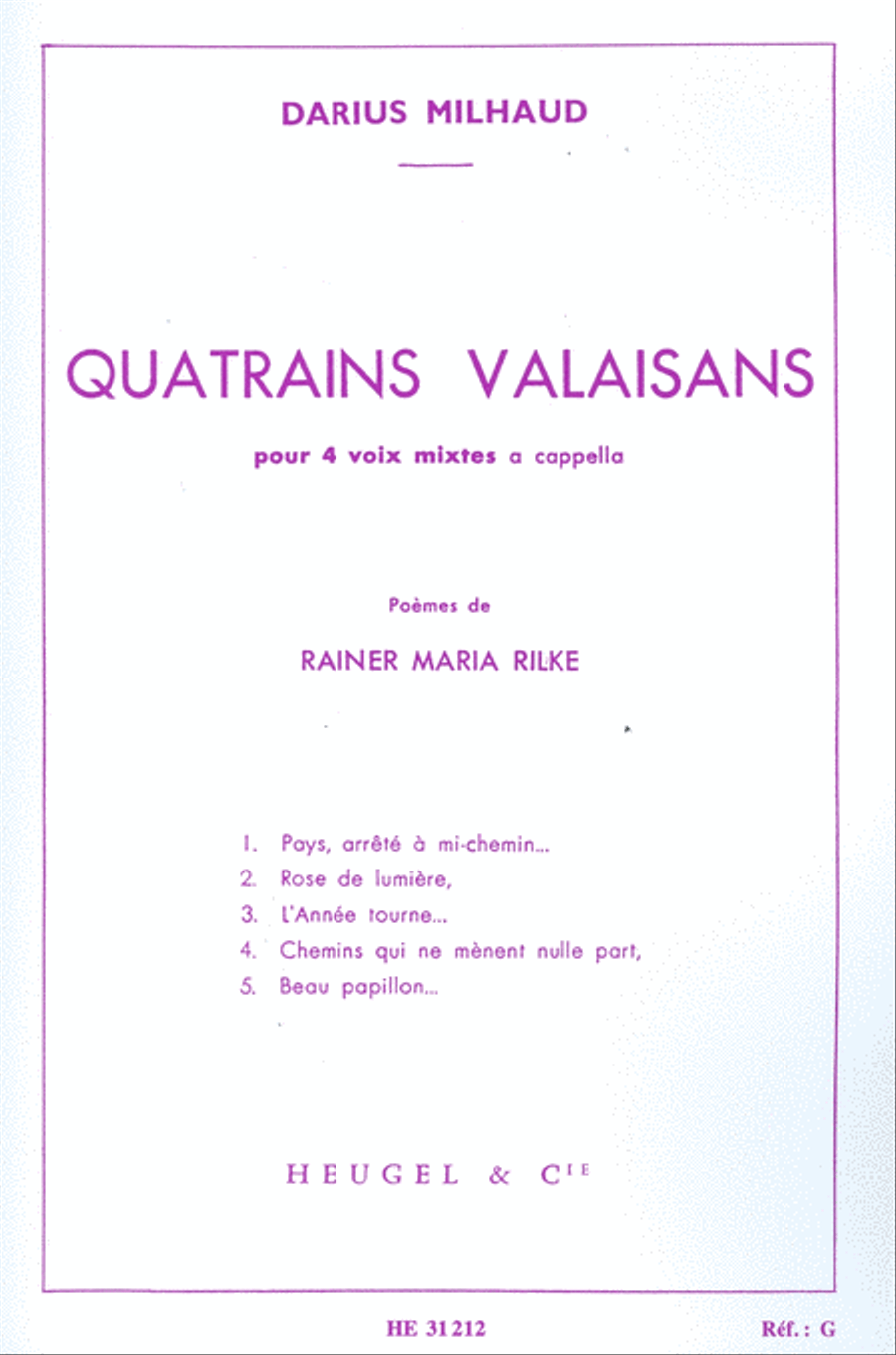 Valaisian Quatrains (sctb) 4-Part scores gallery preview page 1