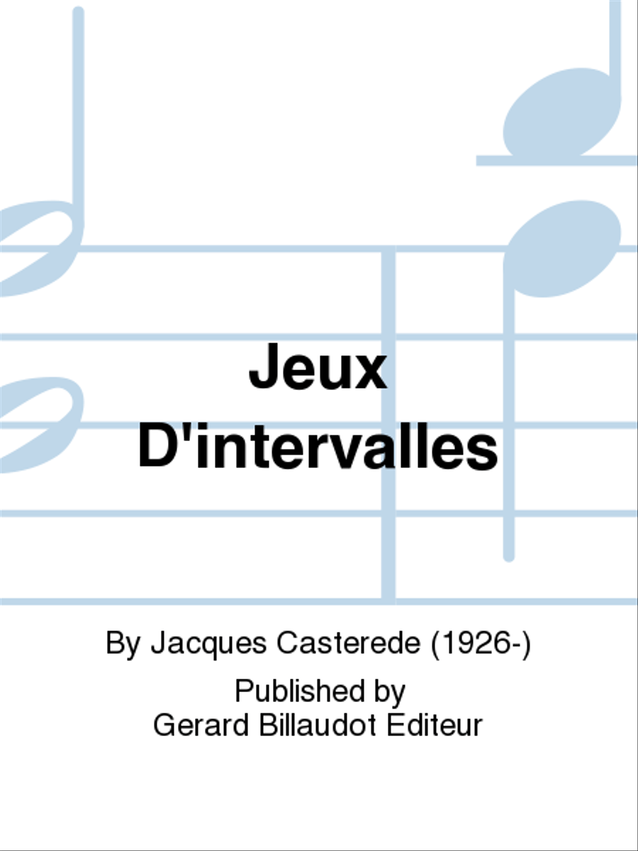 Jeux d'Intervalles Chamber Music scores gallery preview page 1