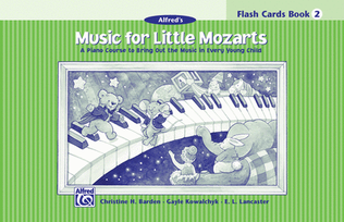 Book cover for Music for Little Mozarts - Flash Cards For Book 2