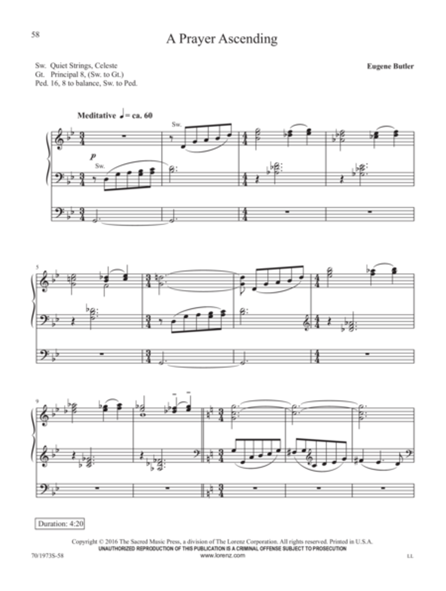 A Eugene Butler Organ Treasury Organ Solo scores gallery preview page 14