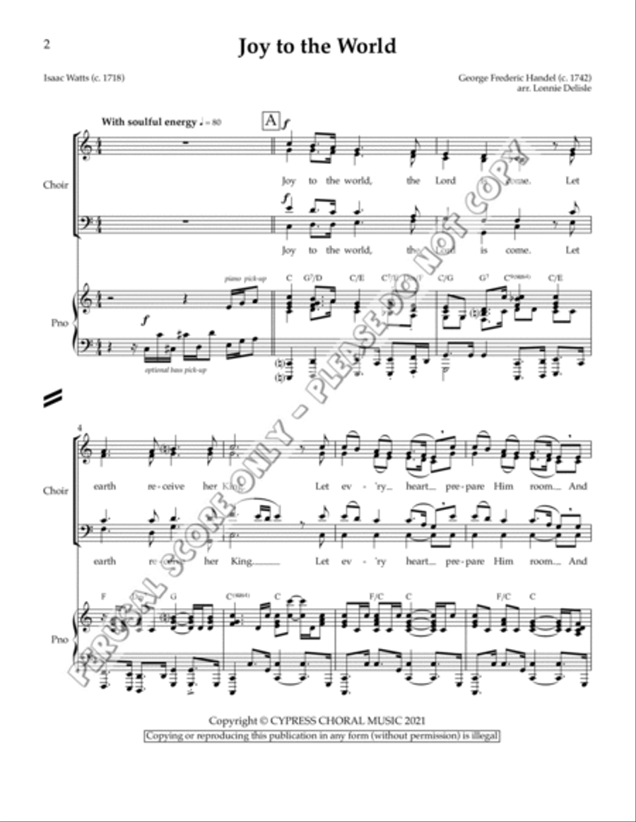 Joy To The World Joy To The World SSAA scores gallery preview page 2