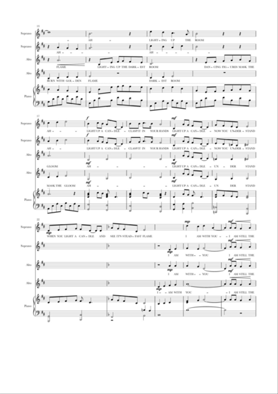 Light A Candle Choir scores gallery preview page 5