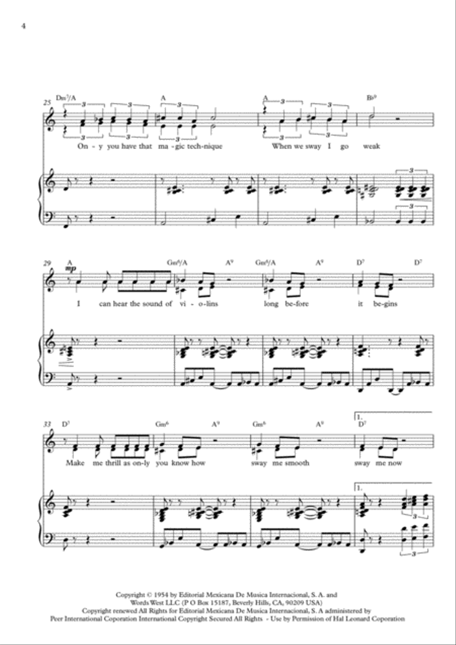 Sway (Quien Sera) Sway (Quien Sera) SA scores gallery preview page 4