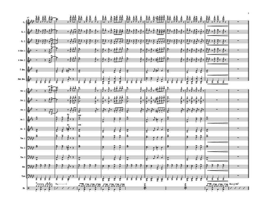 False Alarm Marching Band scores gallery preview page 6
