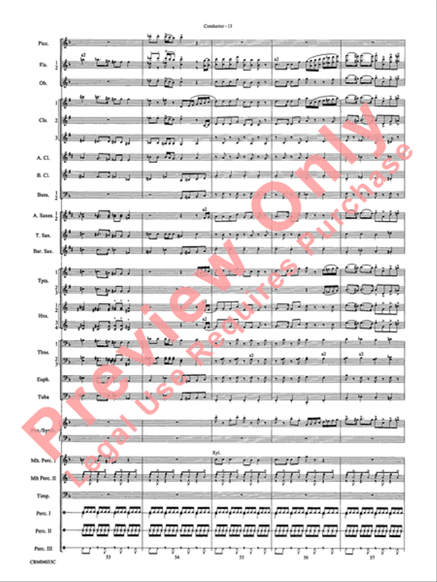 The Polar Express, Concert Suite from Concert Band scores gallery preview page 15