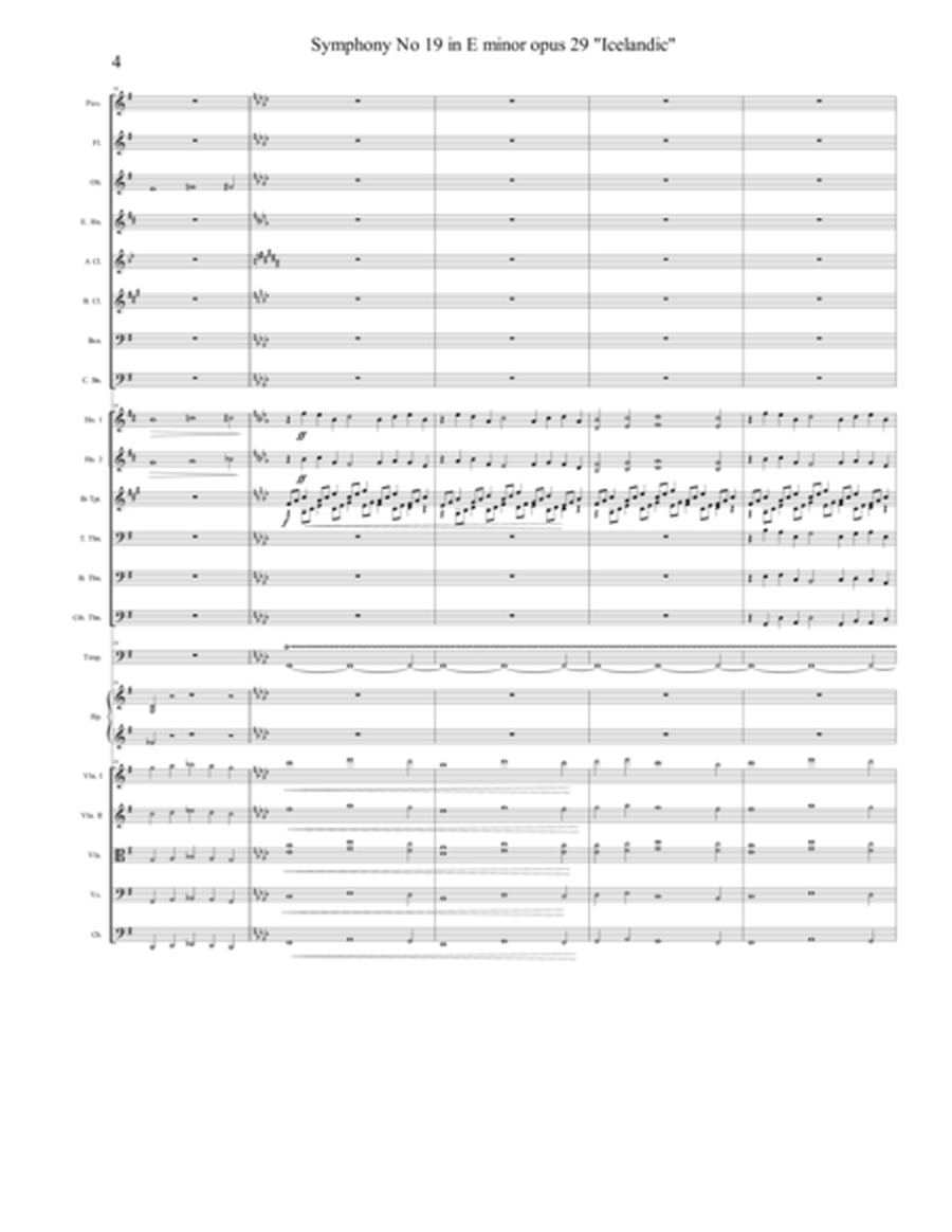 Symphony No 19 in E minor "Icelandic" Opus 29 - 4th Movement (4 of 4) - Score Only