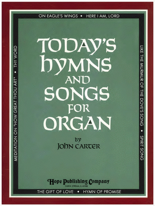 Book cover for Today's Hymns and Songs for Organ
