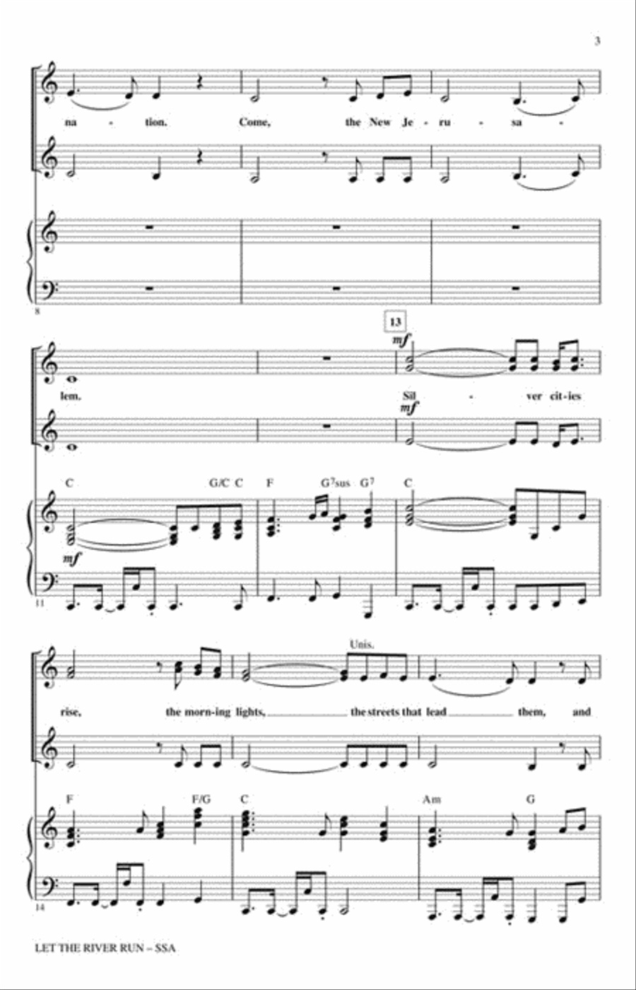 Let the River Run Let the River Run SSA scores gallery preview page 3