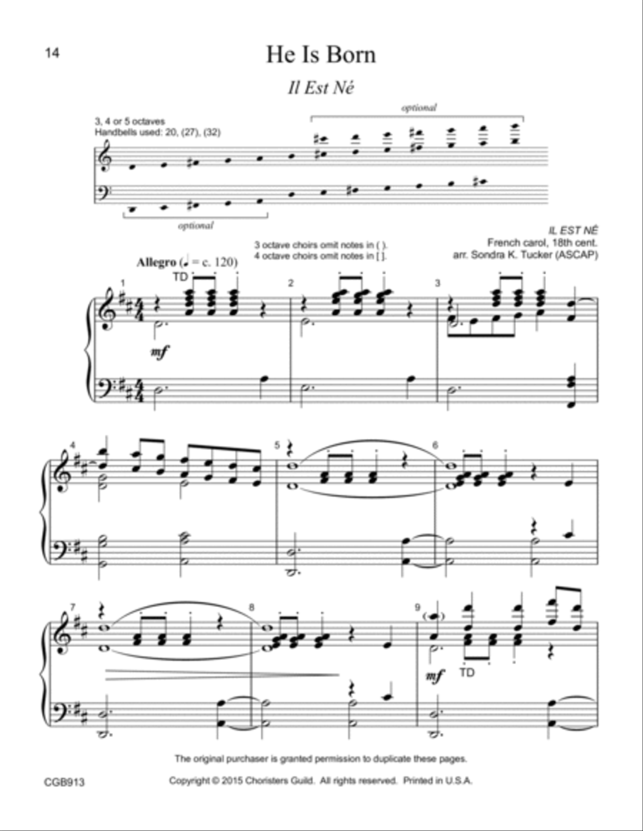 Christmas Near and Far (3-5 octaves) 5-Octaves scores gallery preview page 6