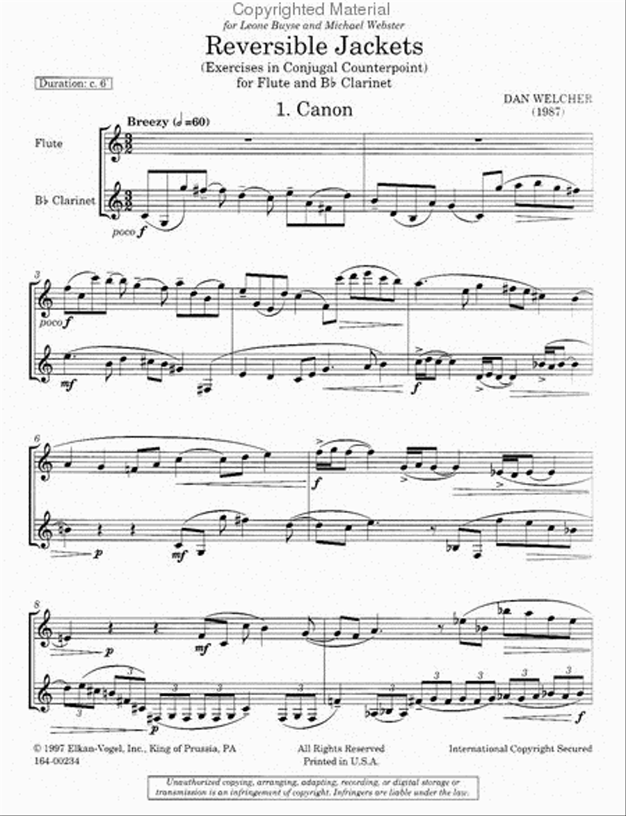 Reversible Jackets Chamber Music scores gallery preview page 2