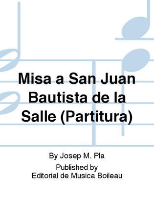 Misa a San Juan Bautista de la Salle (Partitura)