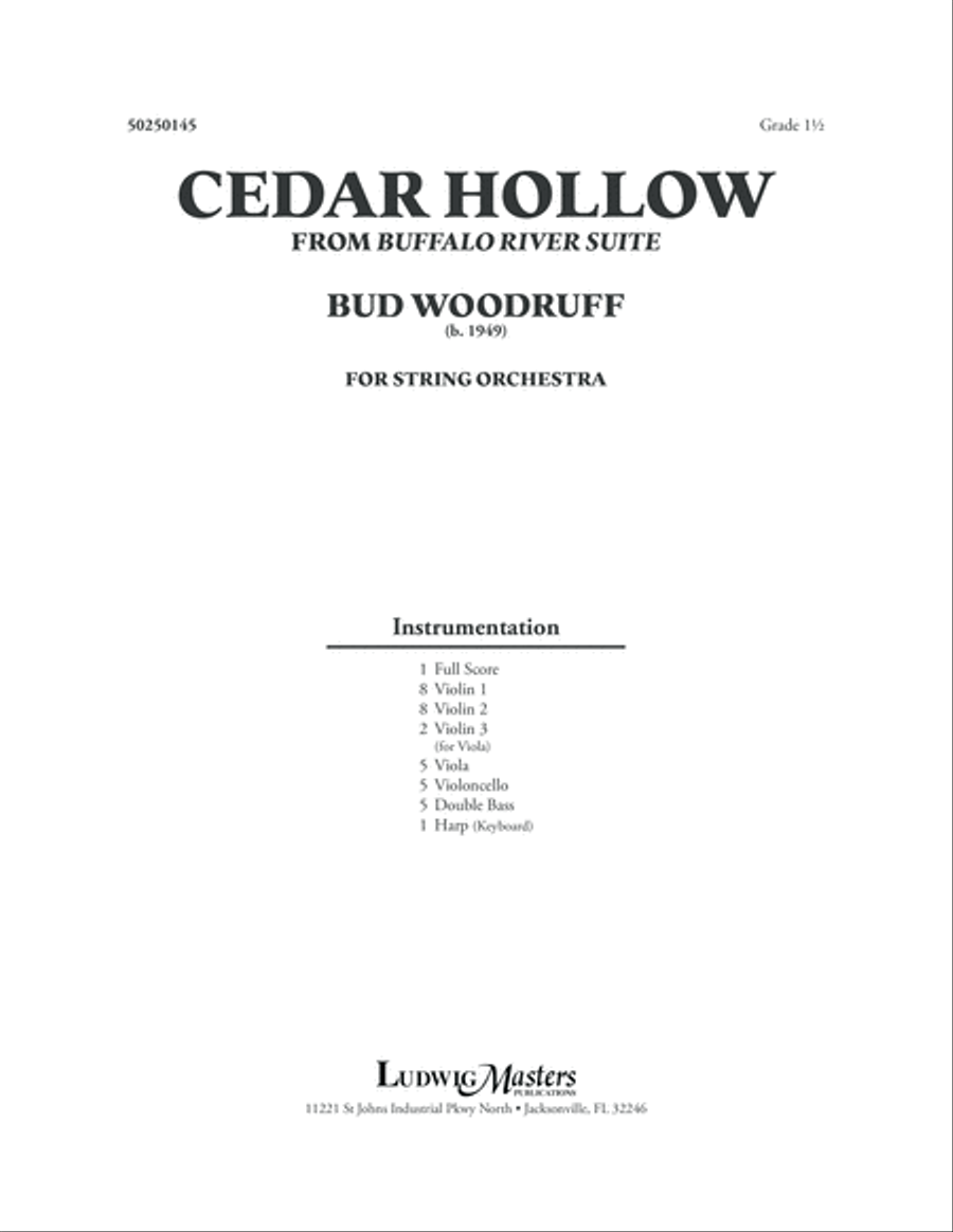 Cedar Hollow (from Buffalo River Suite) String Orchestra scores gallery preview page 1