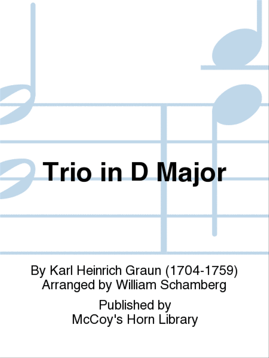 Trio in D Major Horn scores gallery preview page 1