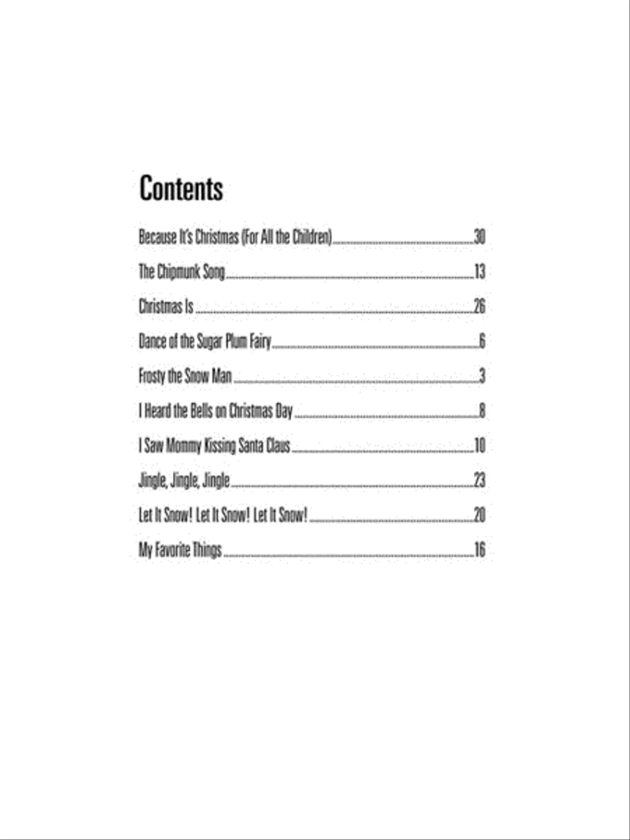 Christmas Piano Solos – Second Grade (Book Only) Piano Solo scores gallery preview page 2