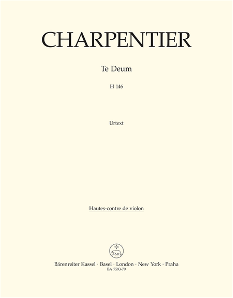 Te Deum in D major H 146 Viola scores gallery preview page 1