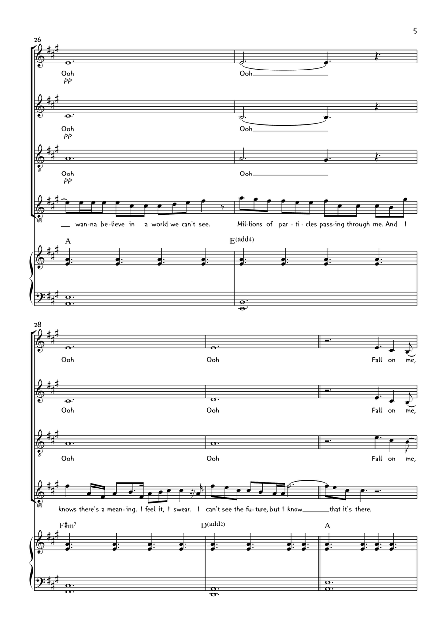 Fall On Me Fall On Me 3-Part scores gallery preview page 5