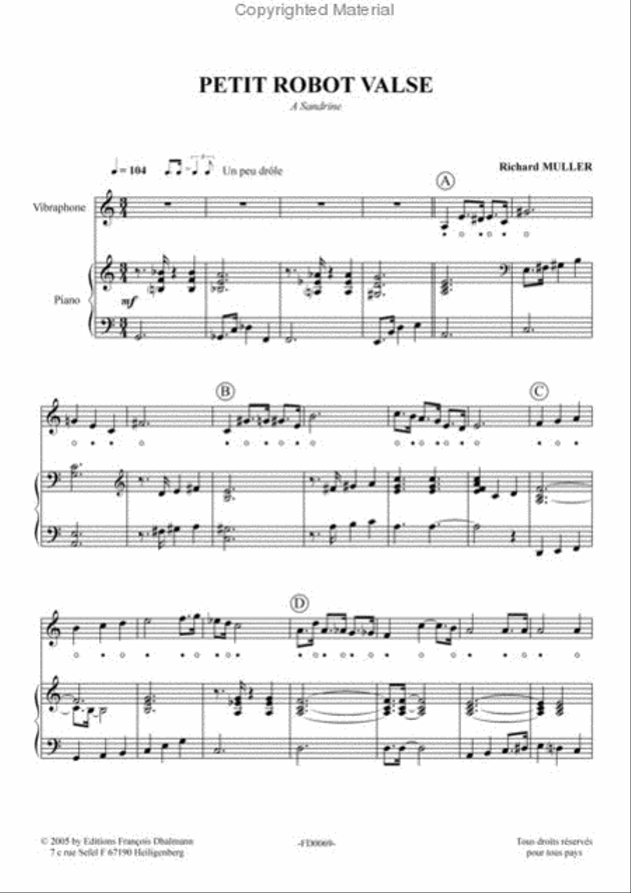 Petit robot valse Easy Piano scores gallery preview page 2