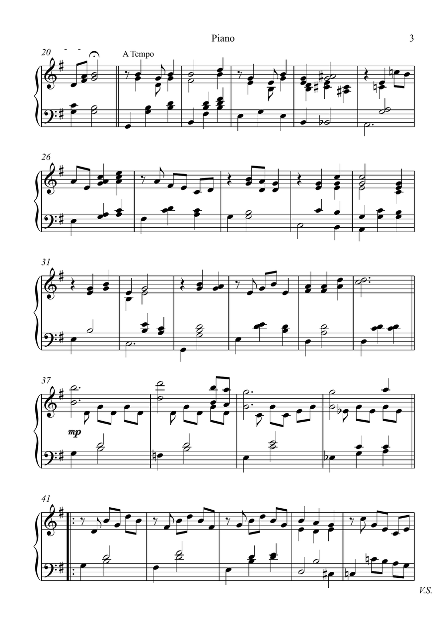 Ae Fond Kiss Piano scores gallery preview page 3
