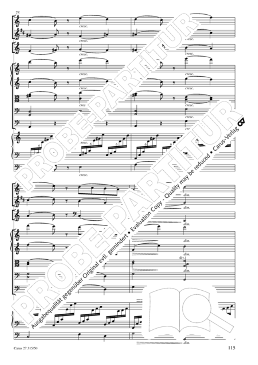 Requiem in C major 4-Part scores gallery preview page 118