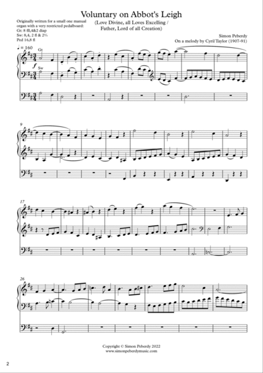 Little Book for Organ (Book 4). A fourth collection of new pieces by Simon Peberdy Organ Solo scores gallery preview page 4
