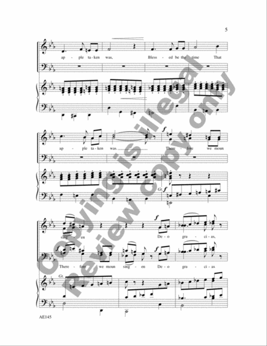 Two Carols Two Carols 4-Part scores gallery preview page 6