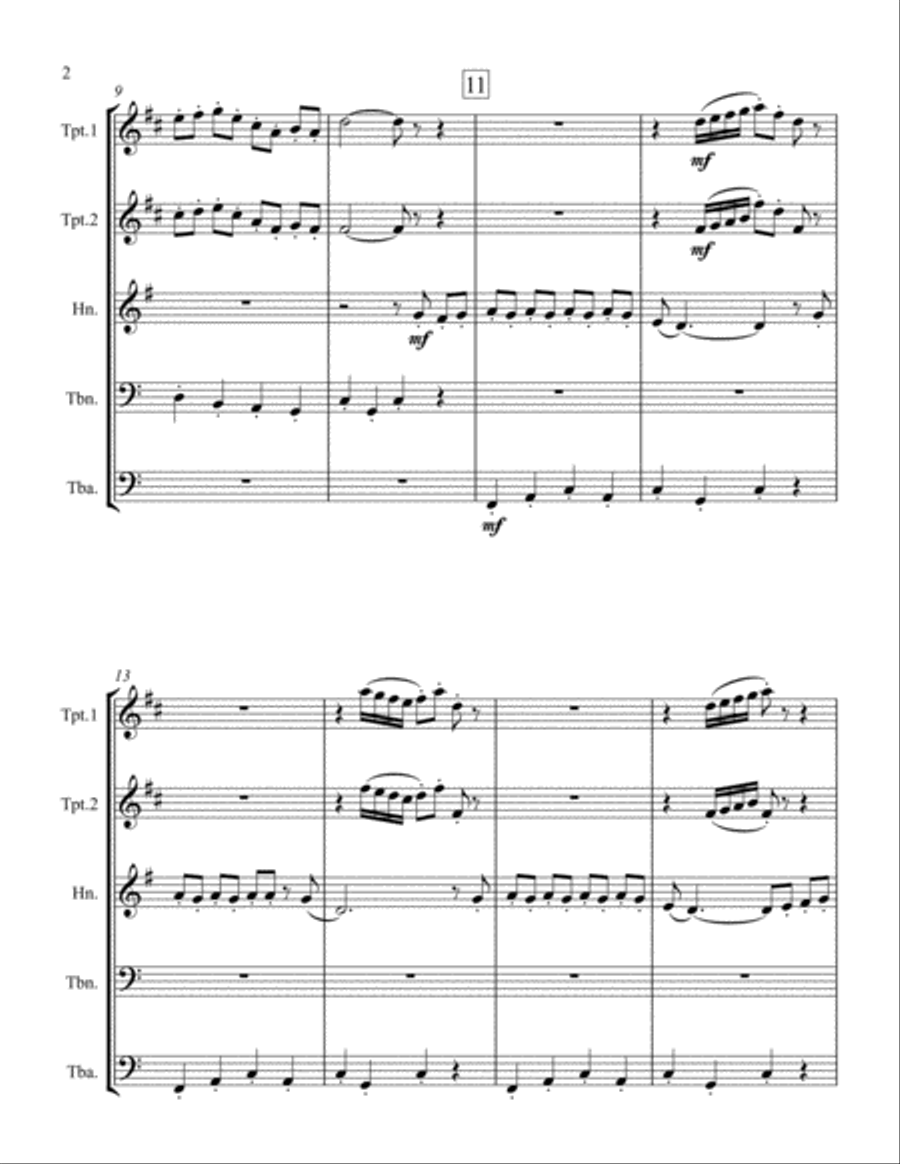 The Wells Fargo Wagon Horn scores gallery preview page 2