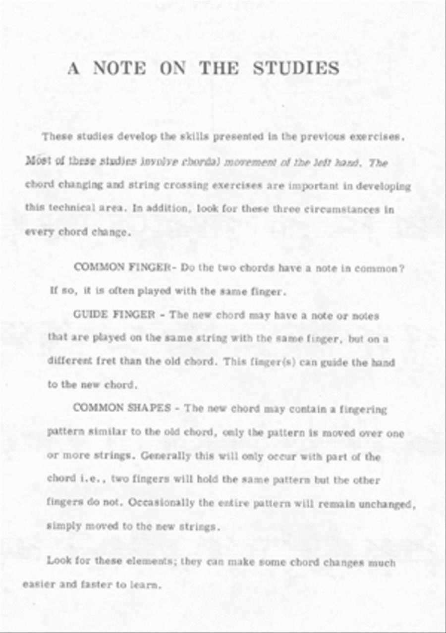 Left Hand Studies for Classical Guitar Acoustic Guitar scores gallery preview page 4