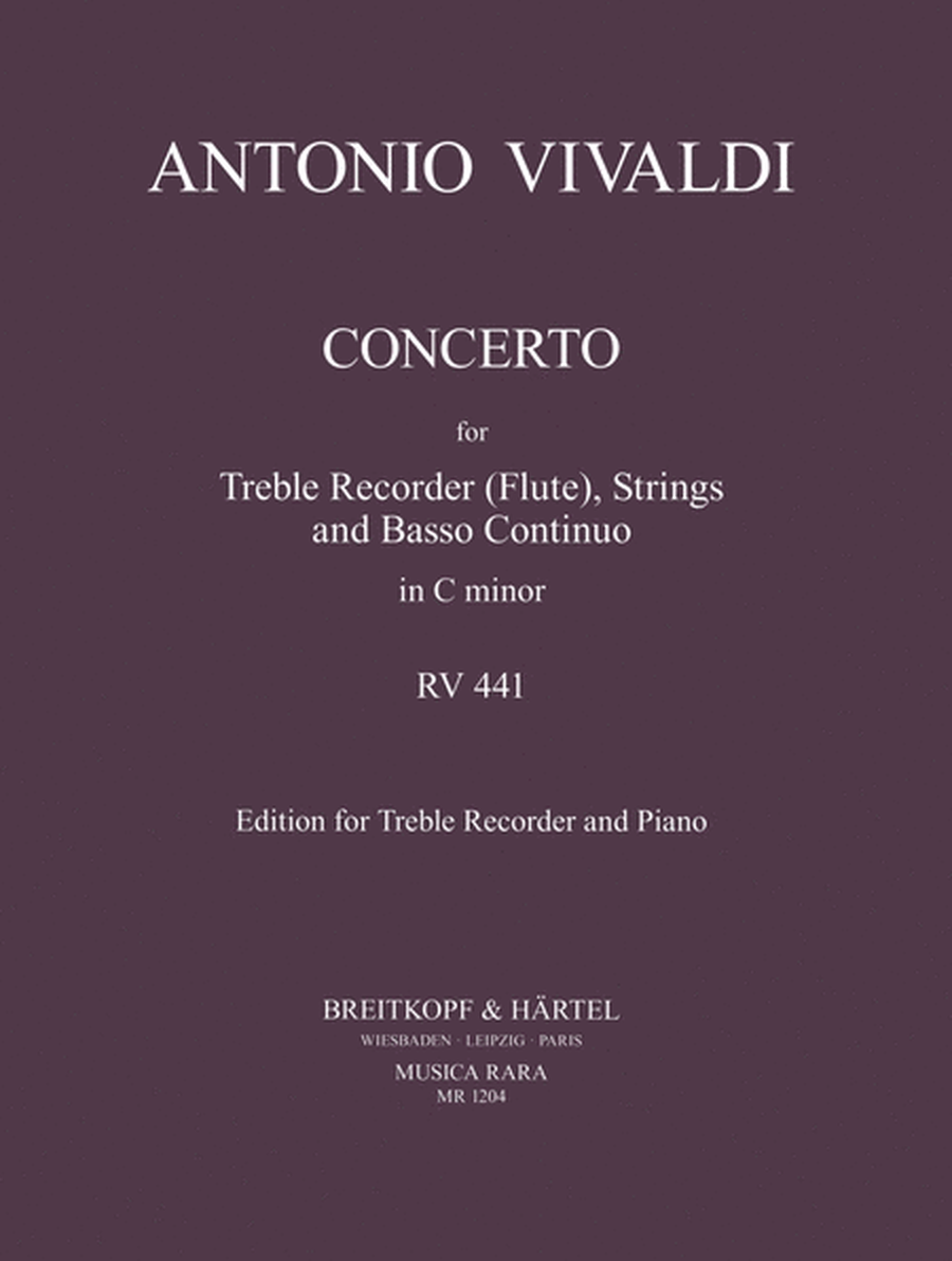Flute Concerto in C minor RV 441