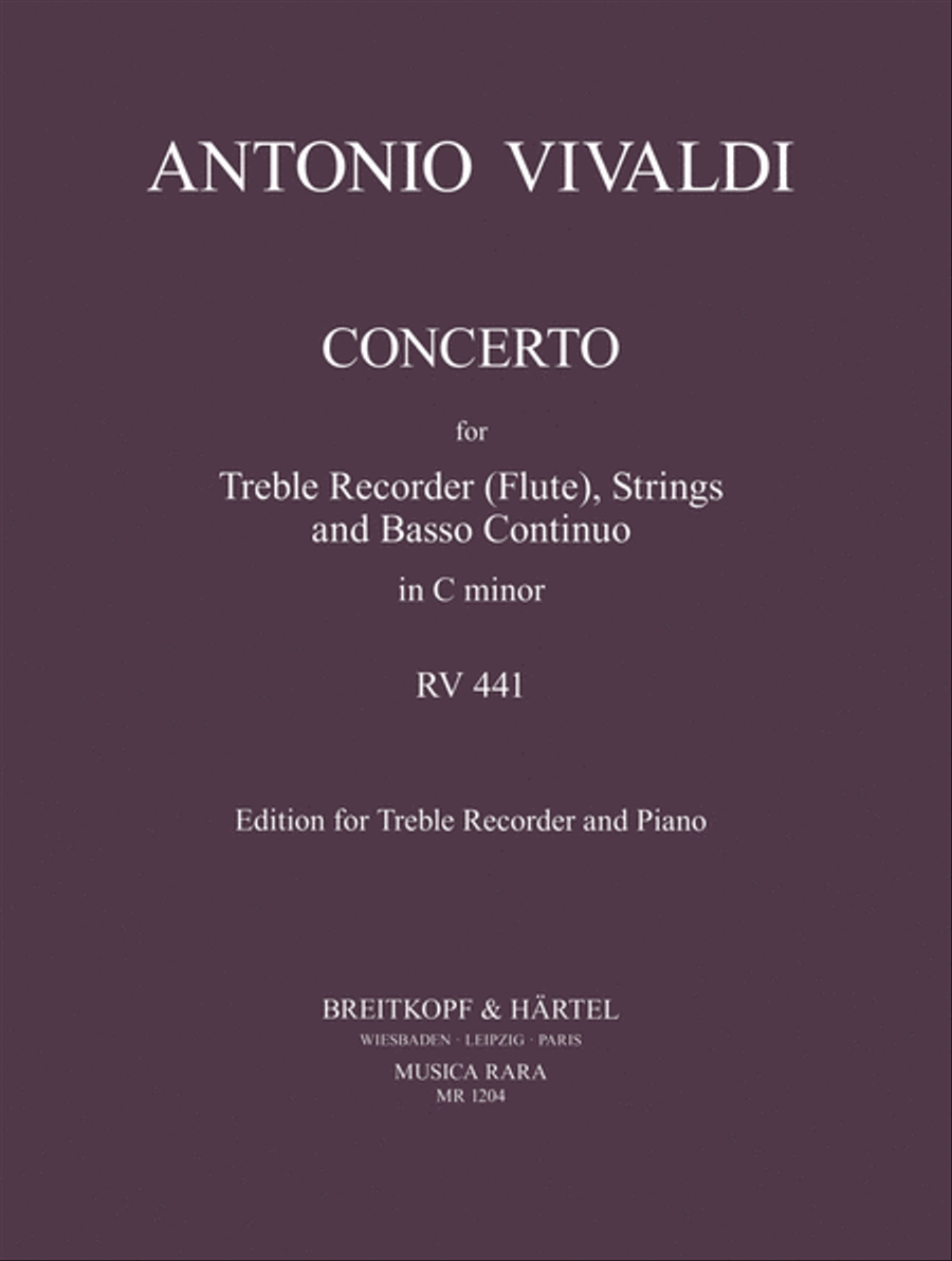 Flute Concerto in C minor RV 441 Flute Solo scores gallery preview page 1