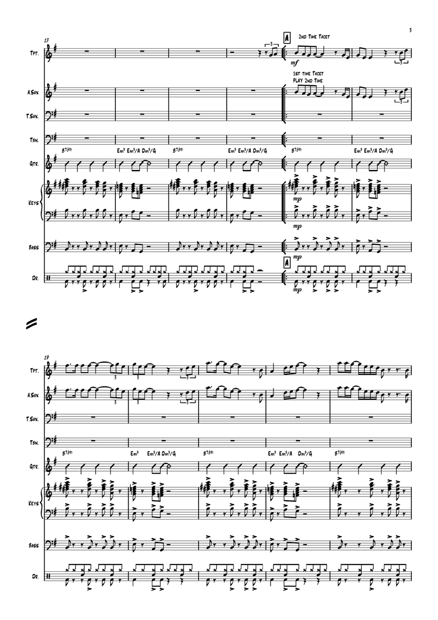 Senorita Jazz Ensemble scores gallery preview page 3