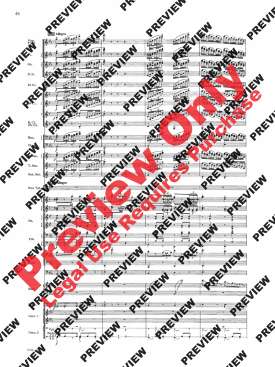 Le Carnaval de Venise Concert Band scores gallery preview page 49