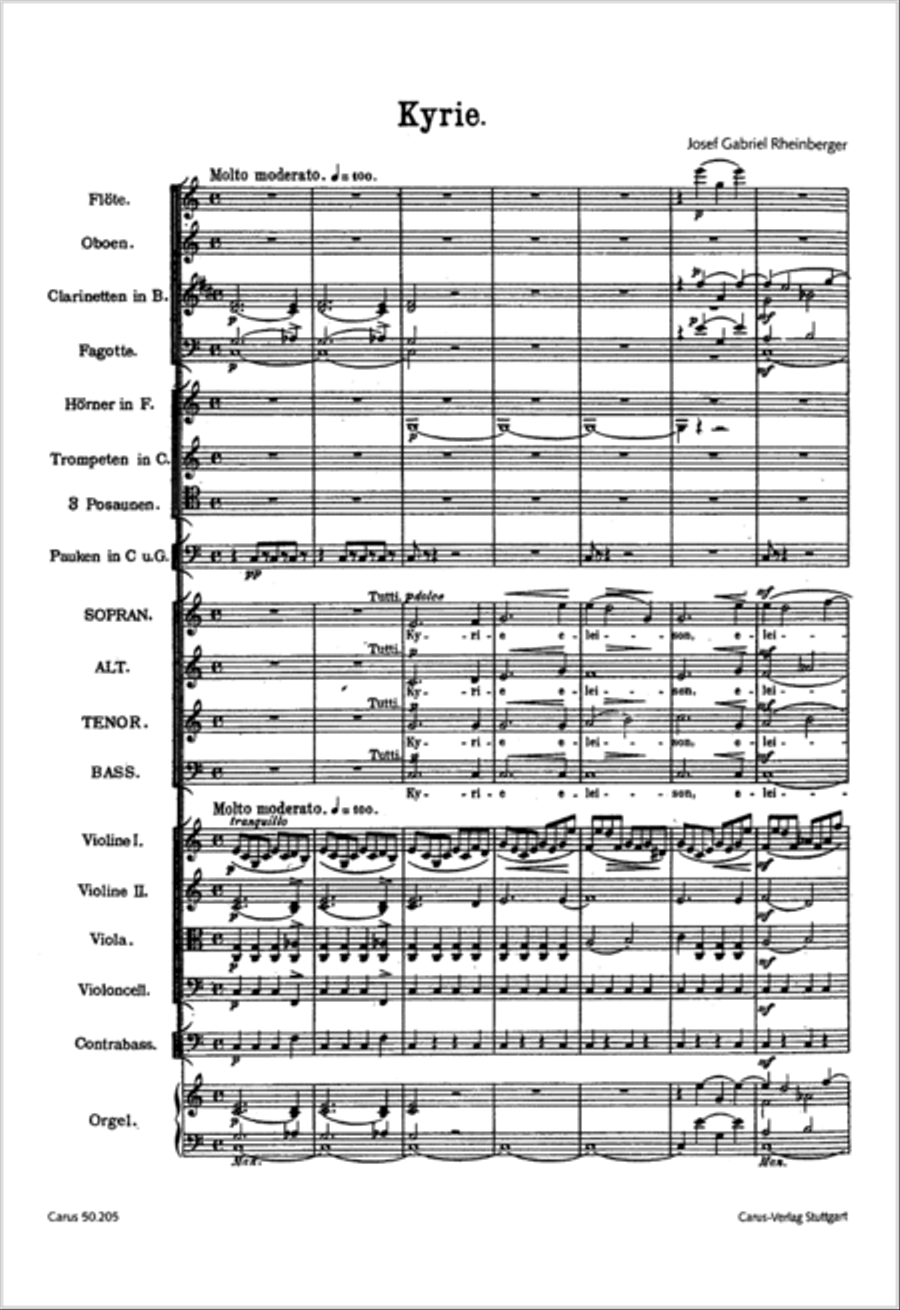 Mass in C Major 4-Part scores gallery preview page 2