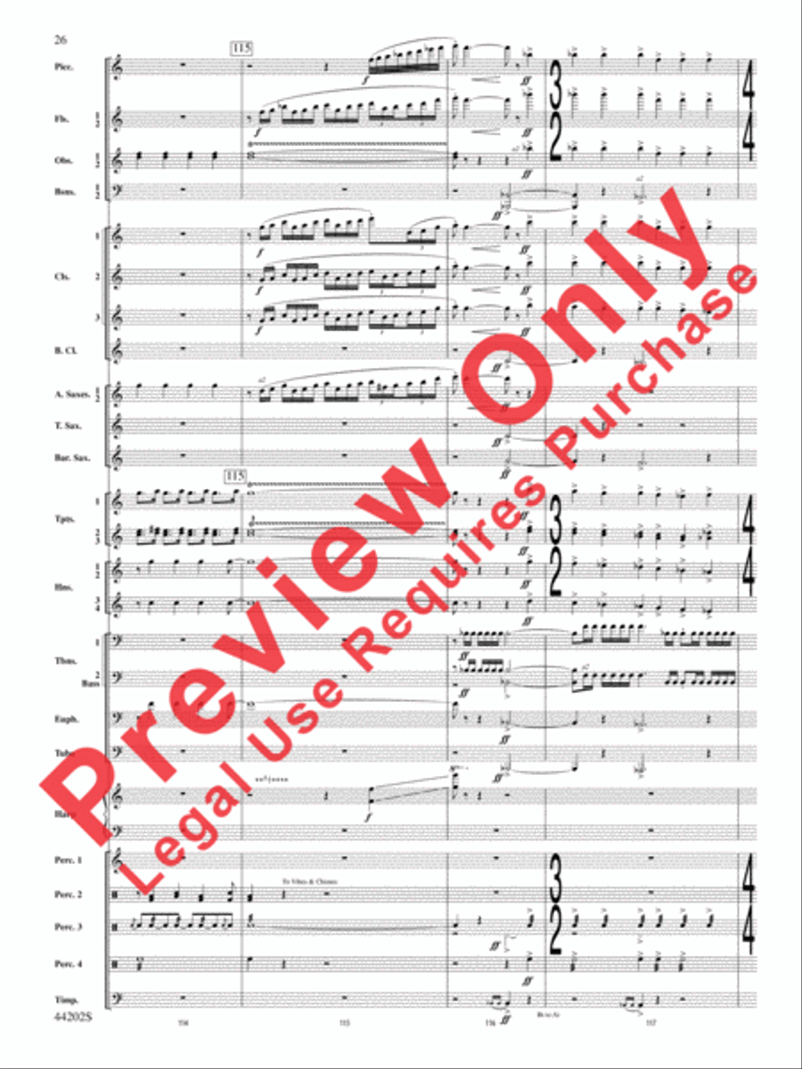 A Celebration Overture Concert Band scores gallery preview page 27