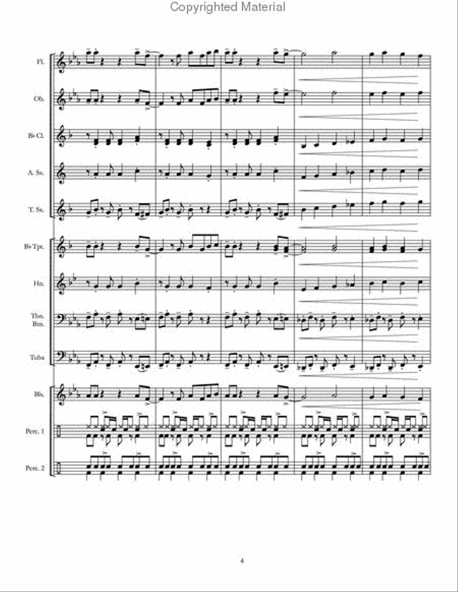 Short Pierre Short Pierre Concert Band scores gallery preview page 5